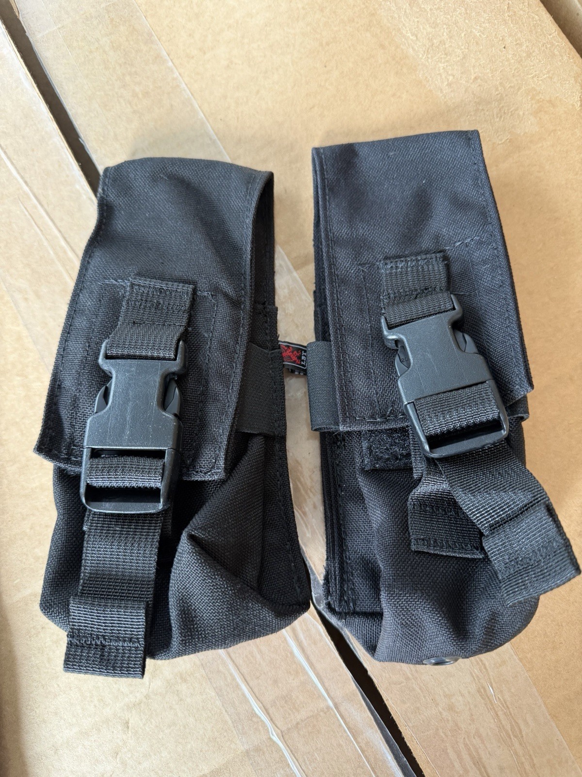 LBT Military Rifle Single Stack  1x3 Triple Mag Molle Pouch BLK LBT-9020A Qty 2