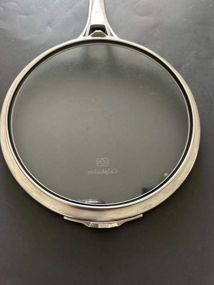 Calphalon Premier Space Saving Flat Glass Lid 8.5" Pan Long Handle Replacement