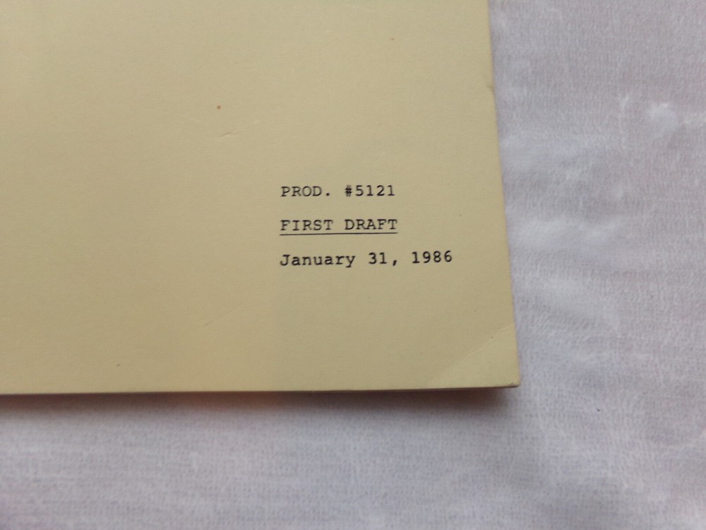 NEWHART / 1986 TV Script, "Pre-Nups" First Draft Script.