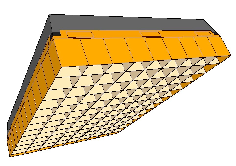 Grid for LiteMat 3 PolySkirt, Version with cell depth 76mm (3”)