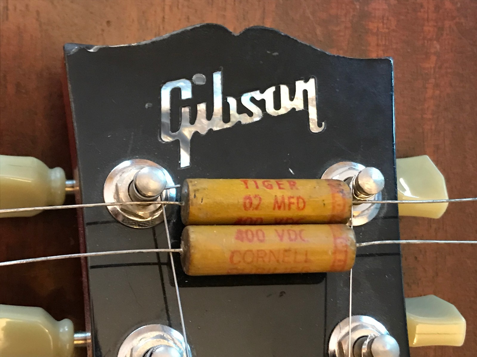 Pair 1950's NOS Cornell Dubilier Tiger Wax Tone Capacitors .02uf 400v RARE!!!