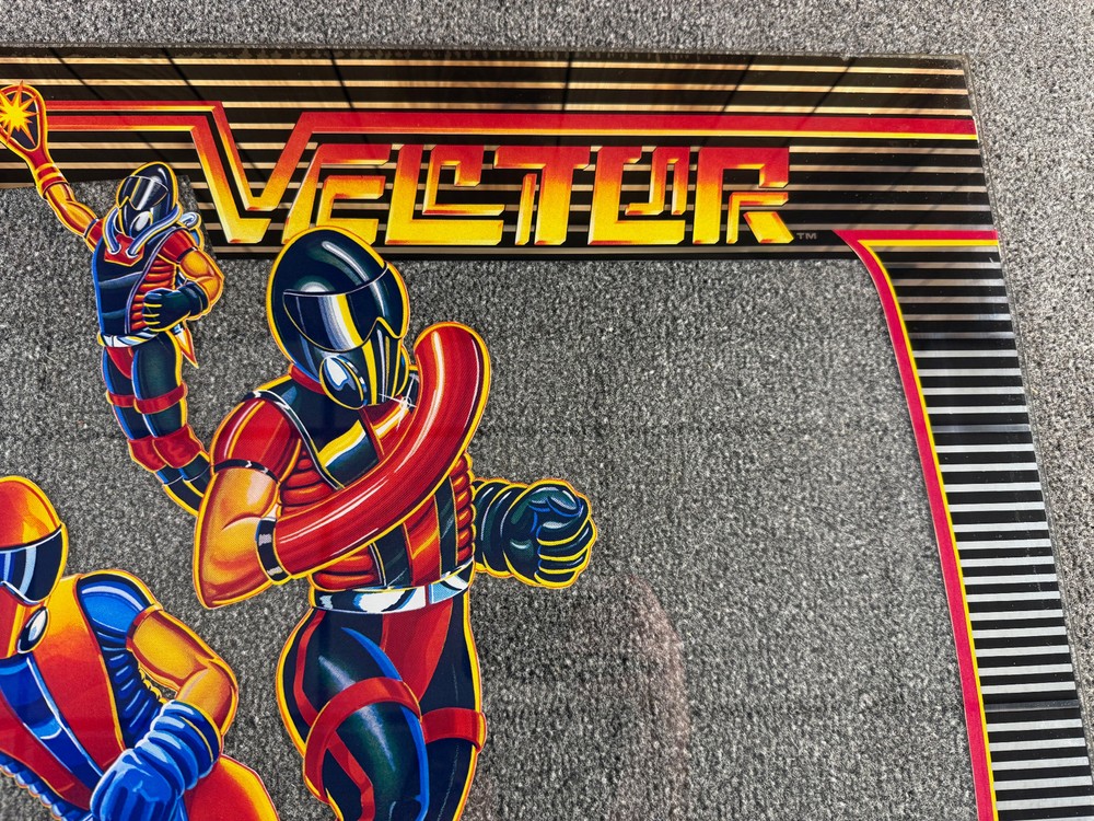 Bally Vector Pinball Machine Game Backglass Outer ORIGINAL