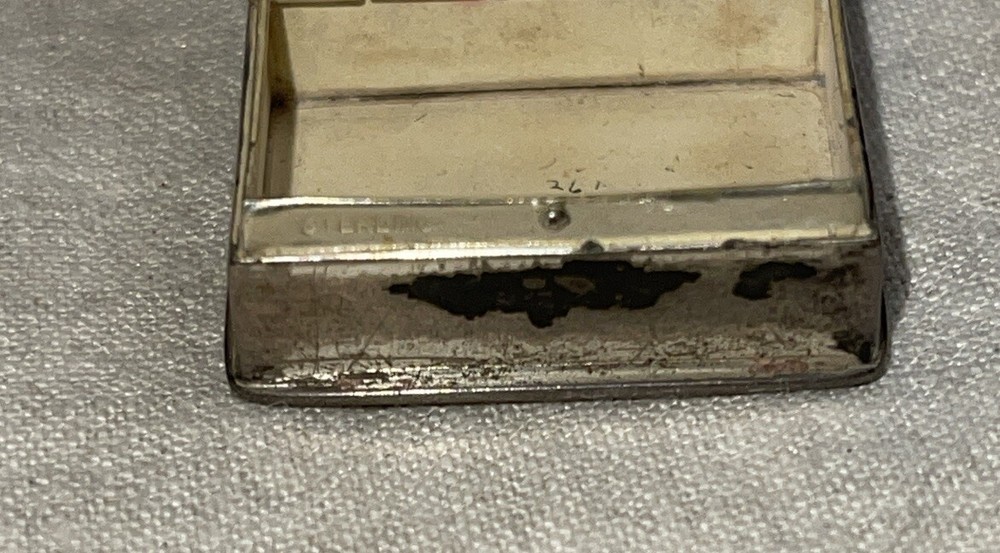 Vintage Volupte Sterling Monogrammed Pill Box