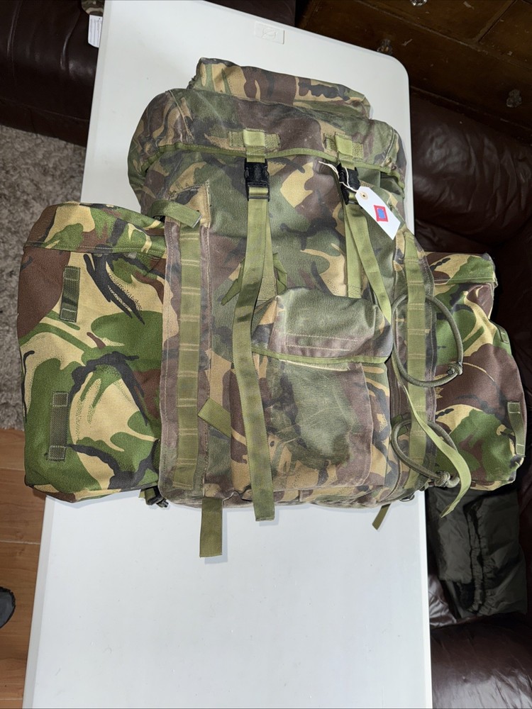 British Army Issue Rucksack + Frame Short Convoluted Back DPM + Side Pouches