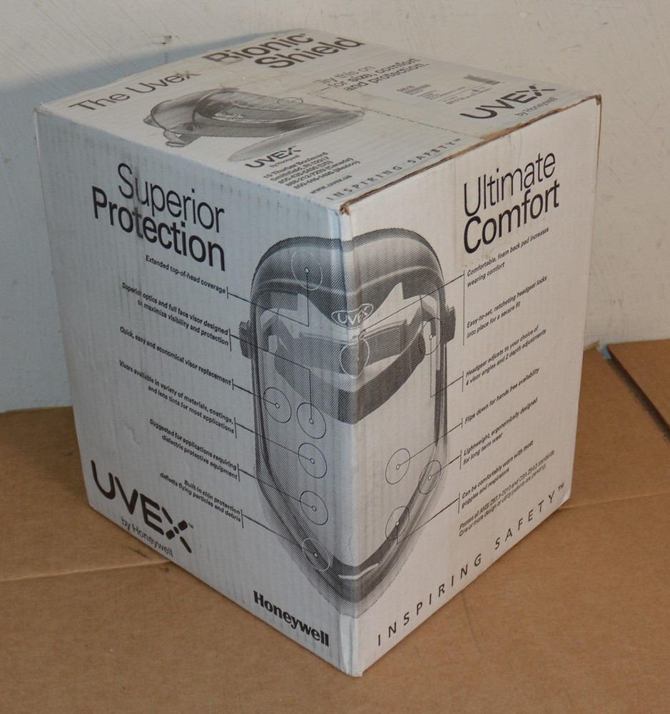 Uvex Bionic Shield S8510 New Black Matte Shell Clear with Suspension