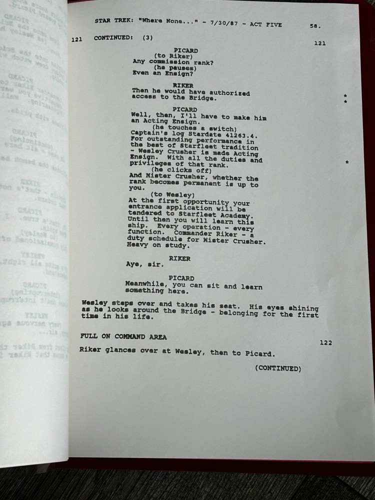 STAR TREK Script The Next Generation Where None Have Gone Revised Final Draft