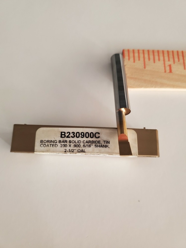 SCIENTIFIC CUTTING TOOLS B230900C SOLID CARBIDE TIN COATED BORING BAR