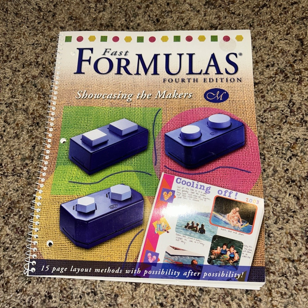 Creative Memories Fast Formulas | 4th Edition | Scrapbook Layout Methods | 2003