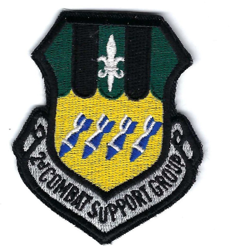 PATCH USAF 2ND COMBAT SUPPORT GROUP CSG  BARKSDALE  AFB   BS-35