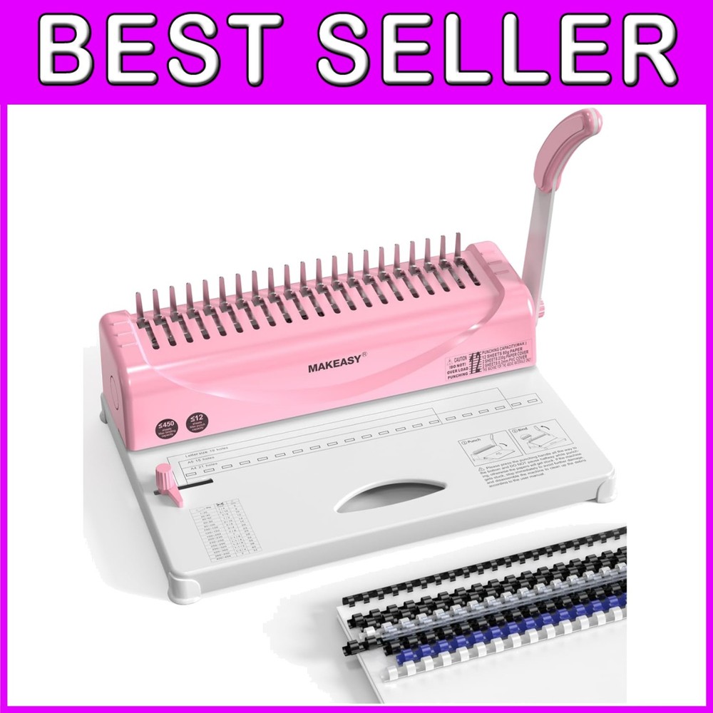 Heavy-Duty Binding Machine with 400 Sheet Capacity