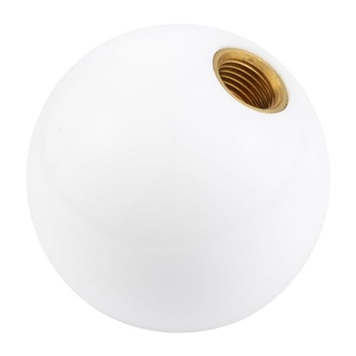 Ball Shift Knob 5 Speed Round Gear Stick Shifter Knobs Car Shifting White