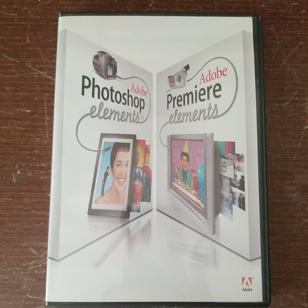 Adobe Photoshop Elements 3.0 and Premiere Elements w/ serial number
