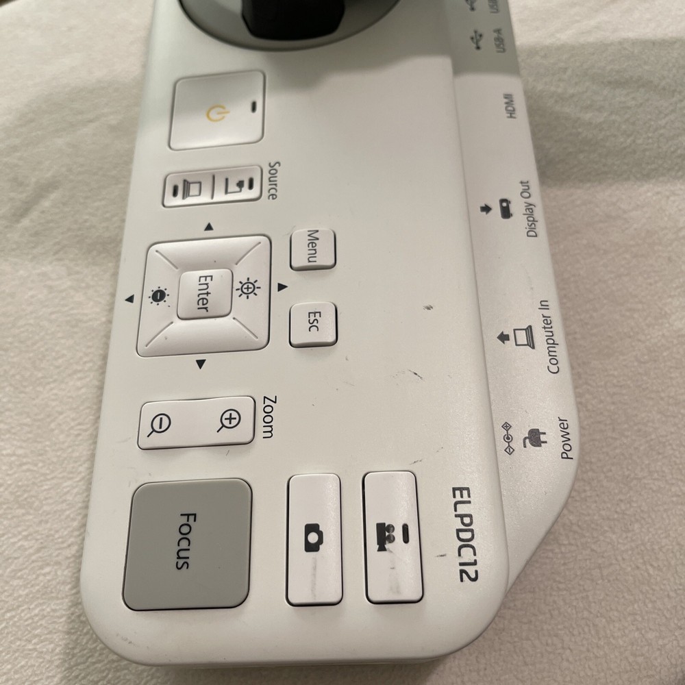 Epson ELPDC12 Document Camera - No Adapter & Remote *Read* | C1587DS