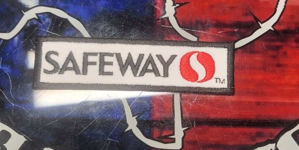 EMBROIDERED SAFEWAY GROCERY STORES PATCH (Please Read Ad)