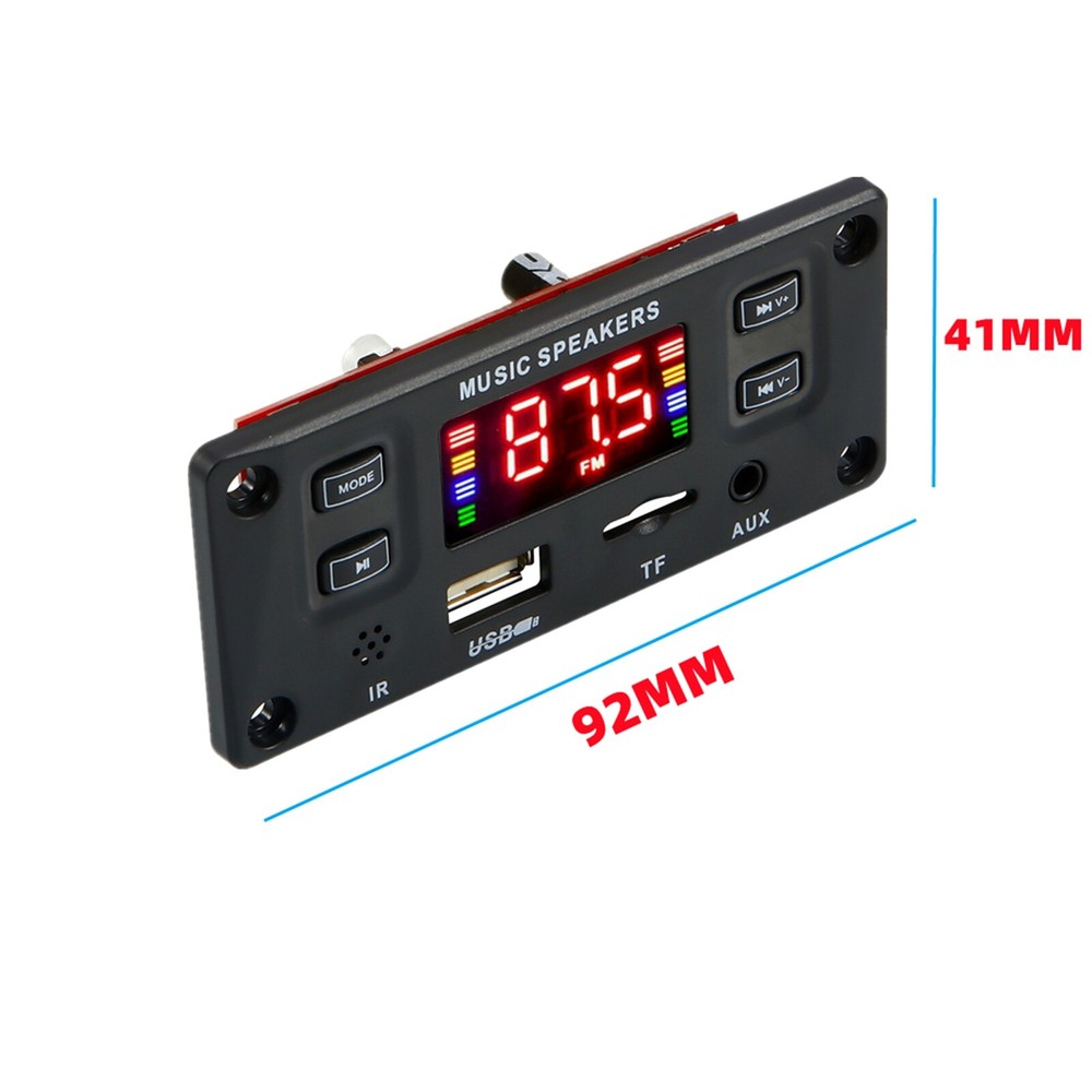 60W 2*30W Amplifier DC 7-12V MP3 Decoder Board Module Bluetooth MP3 USB AUX FM