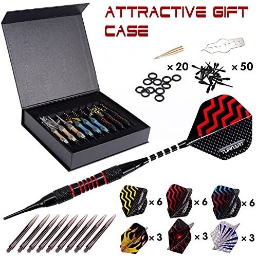 Darts Plastic Tip Professional Soft Tip Darts Set for Electronic Dartboard Blue