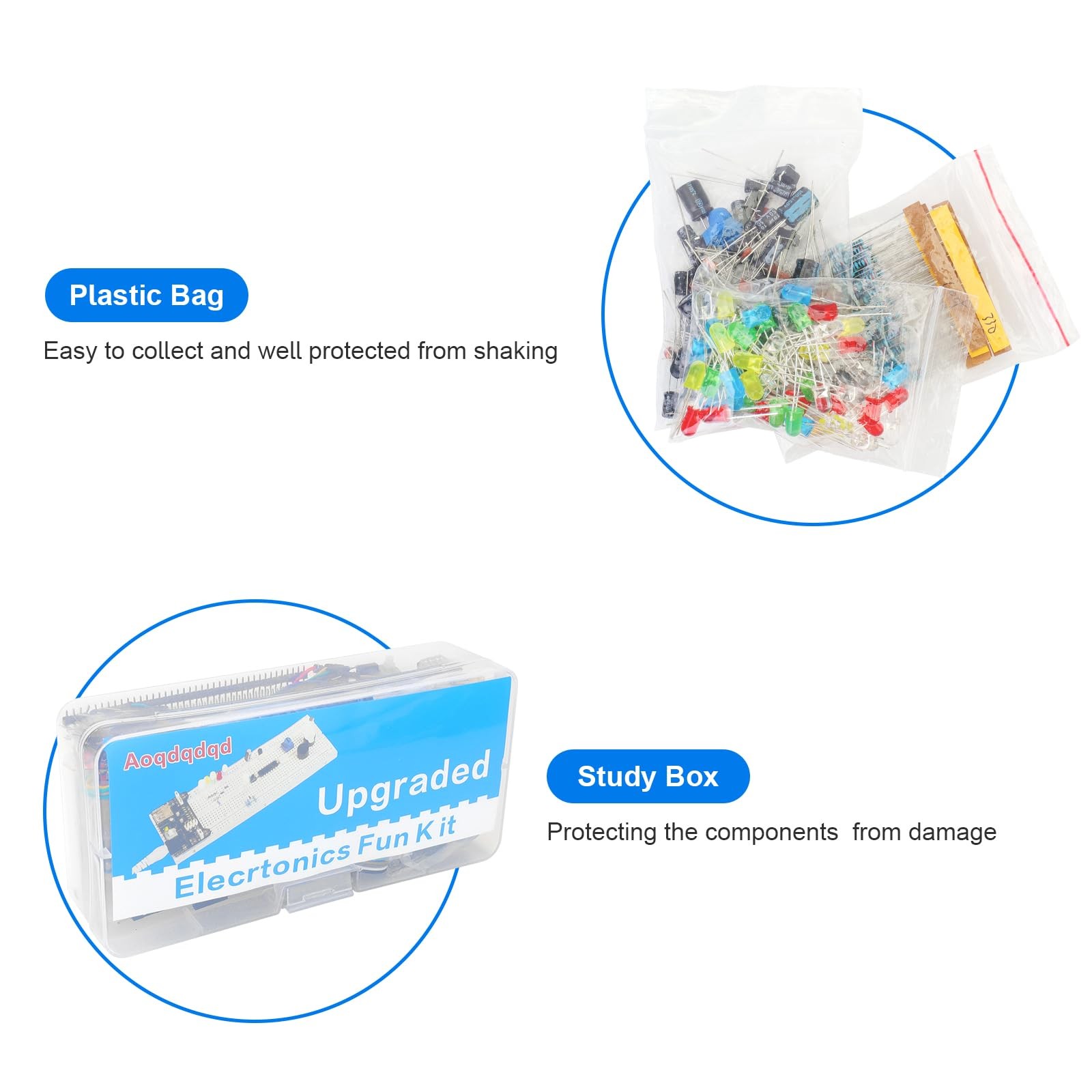 Electronics Basic Starter Kit for Arduino, 830 tie-Points Breadboard with...