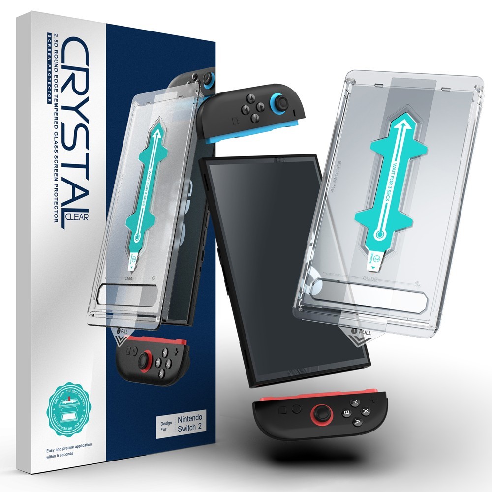 2 Pack Tempered Glass Screen Protector For Nintendo Switch 2 (2025) 9H Hard Film