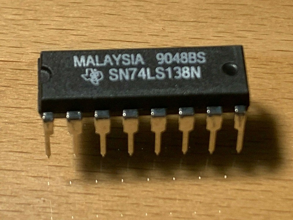 SN74LS138N - TI IC -  3-8 LINE DECODER/DEMUX, 16-PDIP.