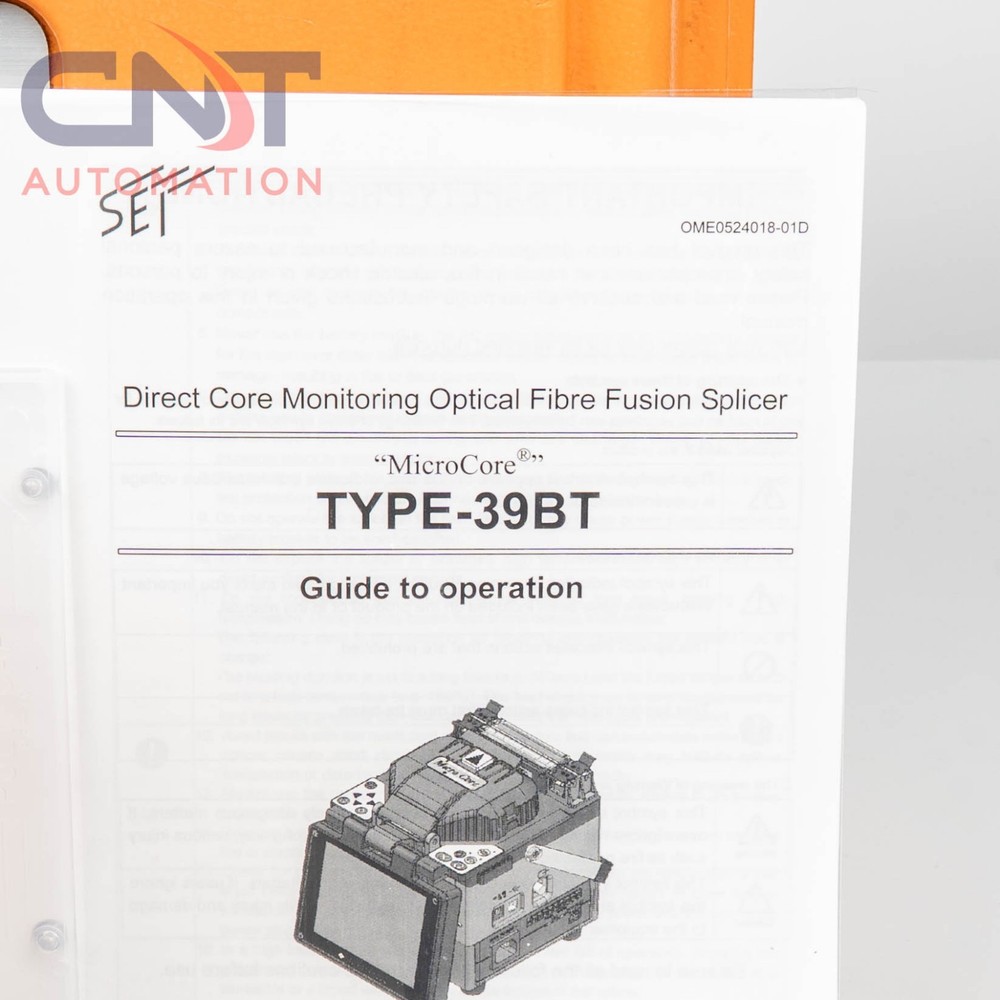 Sumitomo Type-39 FastCat Micro Core Alignment Optical Fiber Fusion Splicer