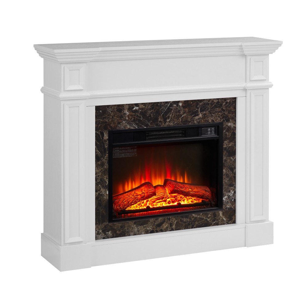 Fireplace mantel Includes remote control Adjustable flames