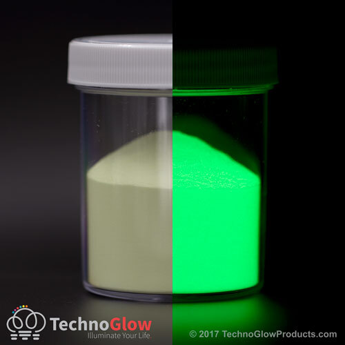 Green Glow In The Dark Pigment Powder - GID and UV Reactive