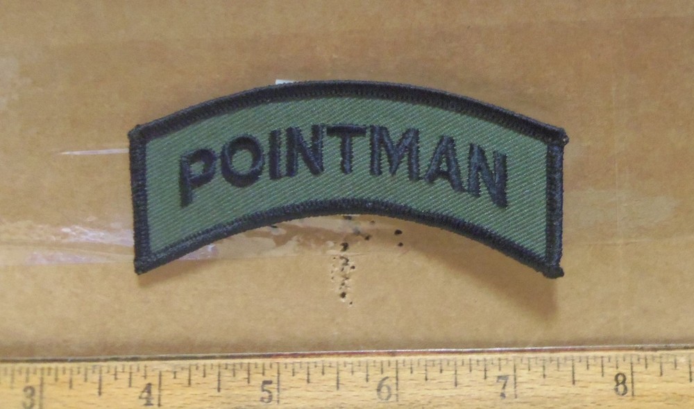 Pointman Tab Subdued Embroidered Patch