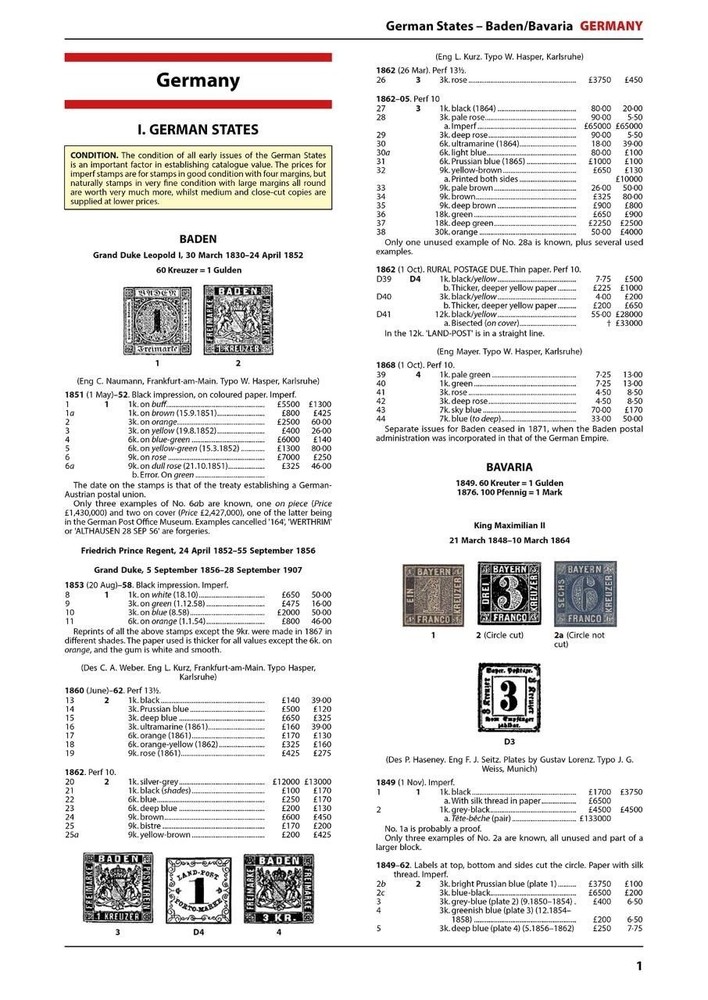 New Stanley Gibbons Stamp Catalogue Germany w Colonies Y Flowers Errors Index +