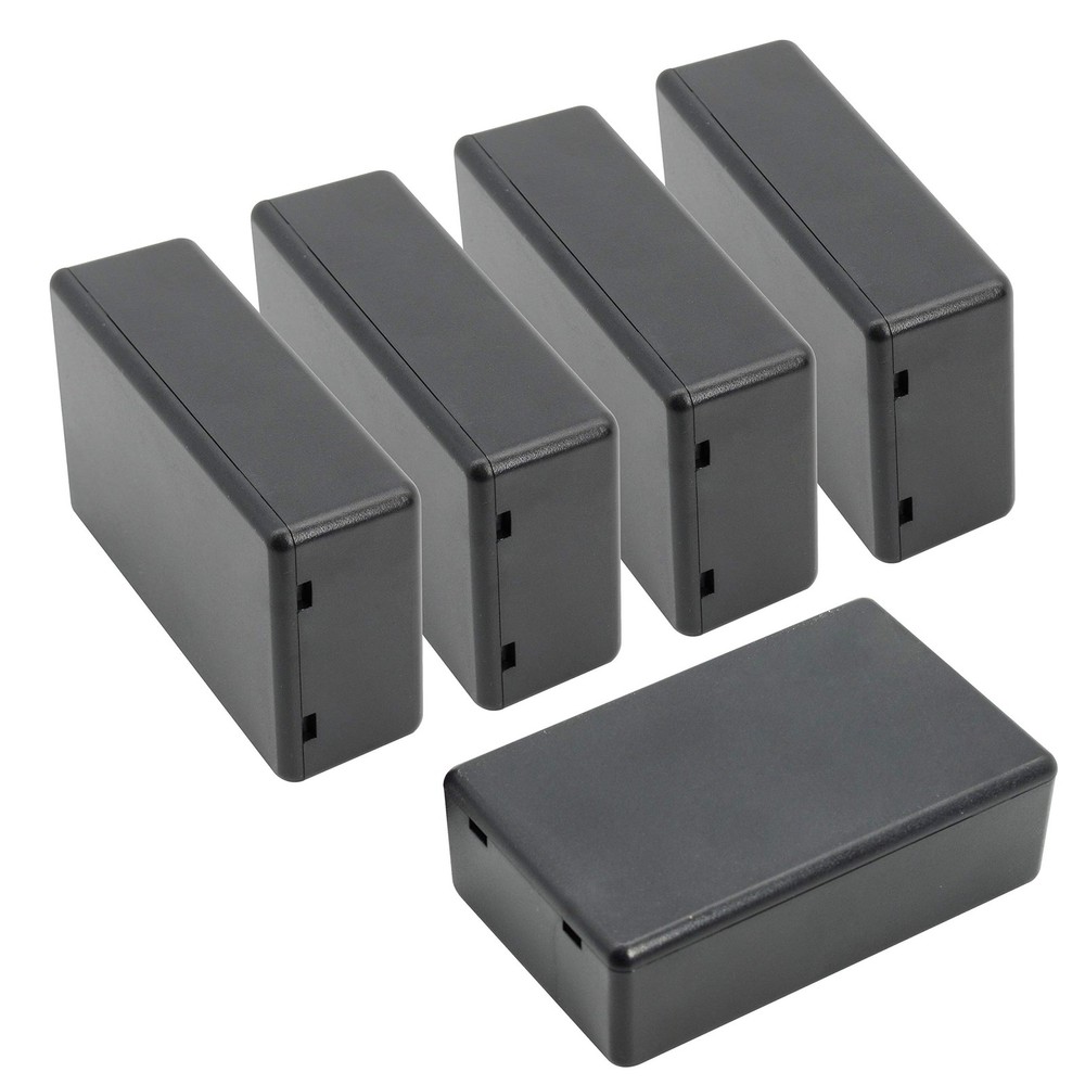 5 Pieces Plastic Project Boxes Junction Case for Electronic Project, Black 3....