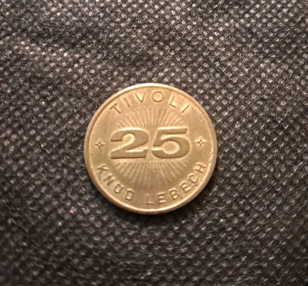 TIVOLI 25 KNUD LEBECH TOKEN! e8567UXX