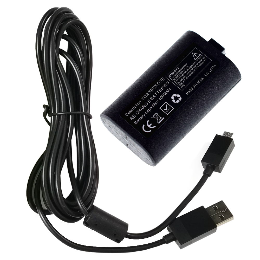 Rechargeable Battery Pack For XBox One X/S Series Controller & Charger Cable Kit