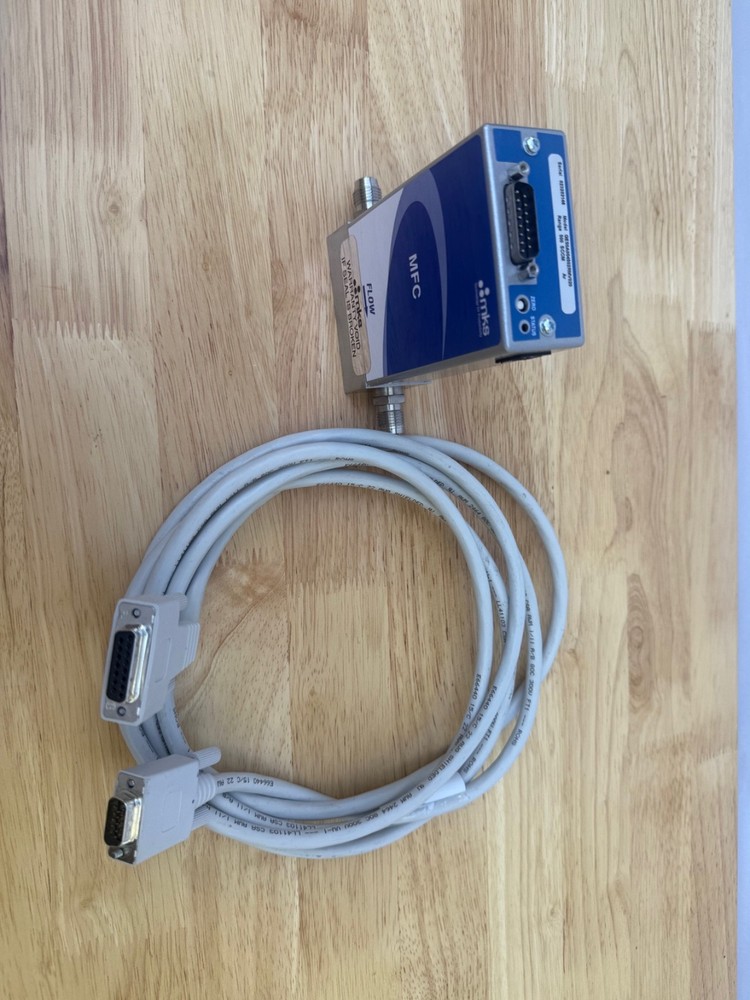 MKS GE50A004502RMV020 Mass Flow Controller 500 SCCM Ar + Cable