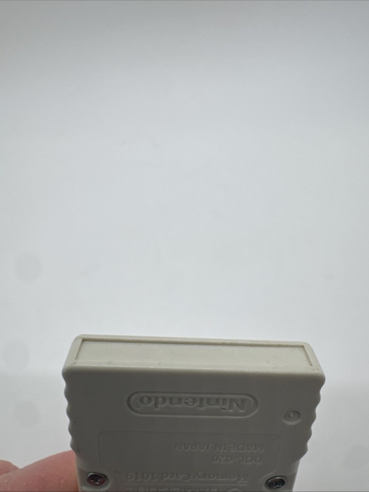 Official Nintendo GameCube Memory Card OEM DOL-020 Authentic 1019 Blocks White