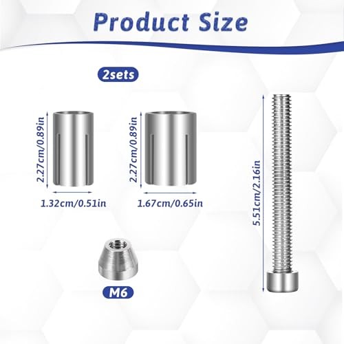 2 Pack Motorcycle Bar Ends Mounting Screw Set Universal 13mm-24mm Handlebar