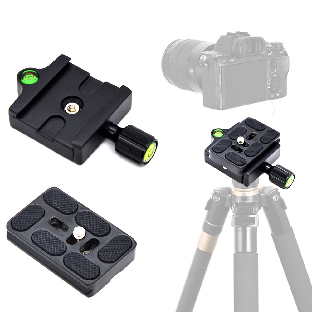 Adapter Plate Square Clamp + Quick Release Plate for Arca-Swiss Tripod BallHead