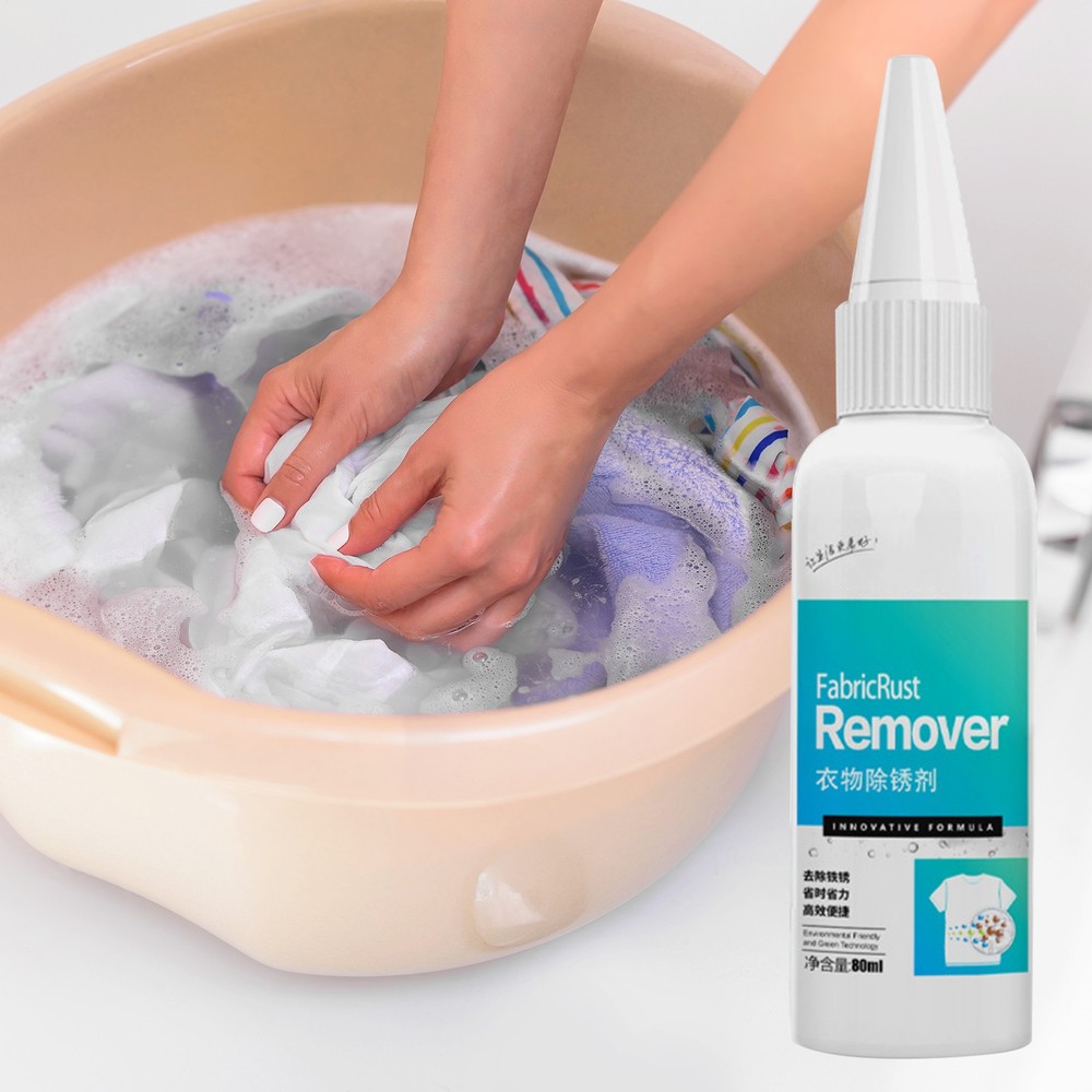 Fabric Rust Remover, Fabric Rust Stain Remover, Rust Remover For Clothes 80ml-