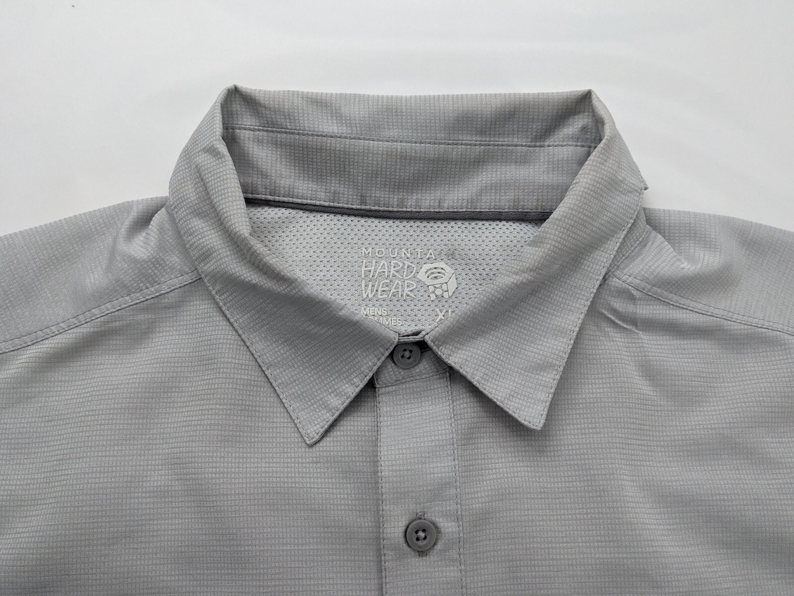 Mountain Hardwear Shirt Mens XL TG Gray Hiking Performance LS Vented