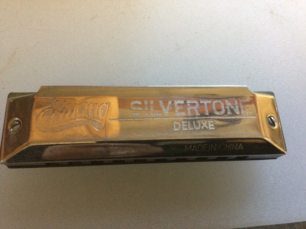 Huang Silvertone deluxe harmonica. 10 Hole. No Case used