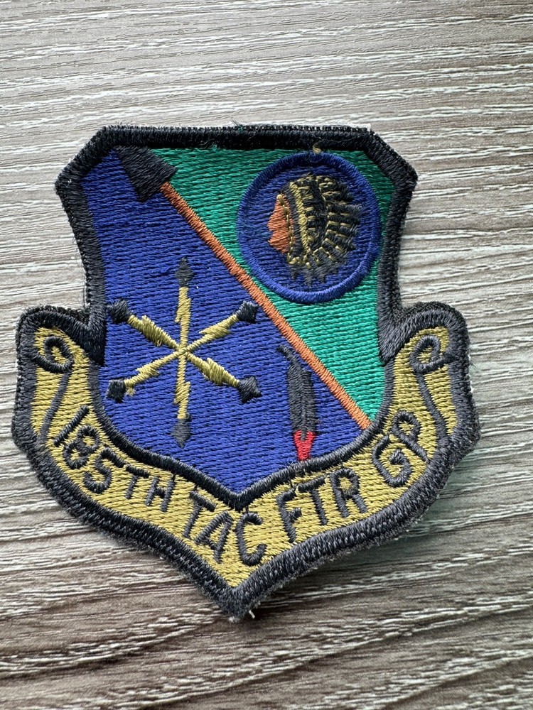 USAF Pre-2011 185th Tactical Fighter Group BDU Patch Subdued