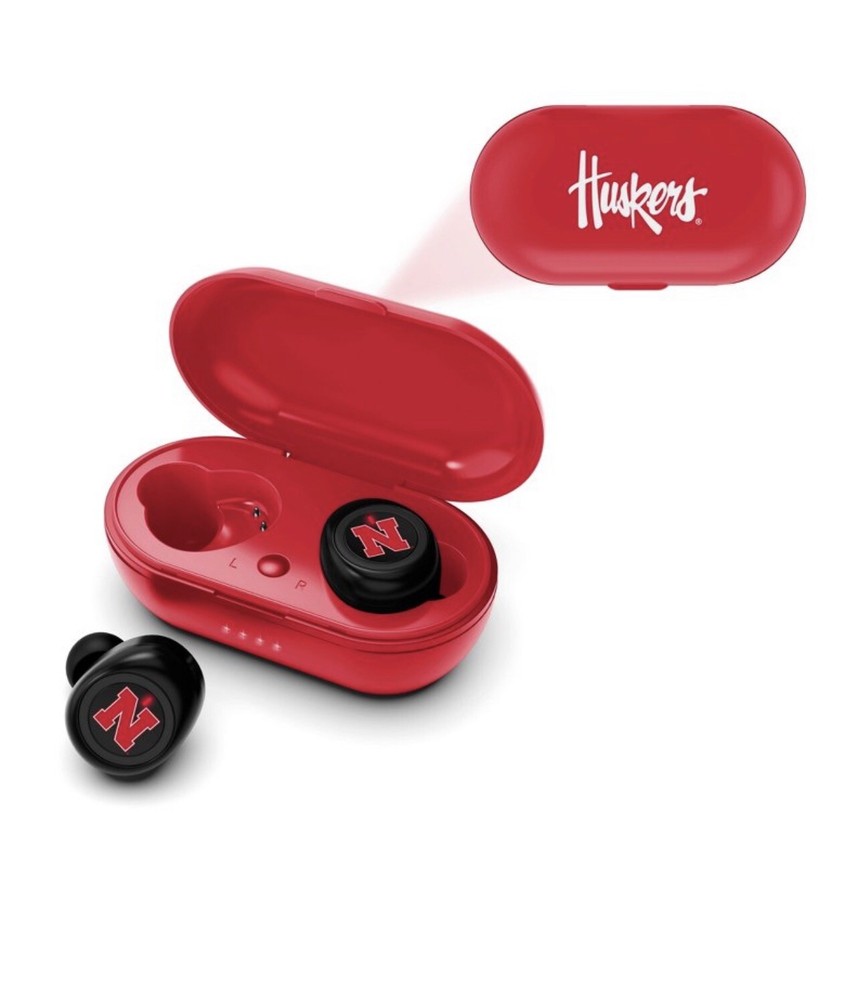 NCAA Nebraska Cornhuskers Bluetooth True Wireless Earbuds