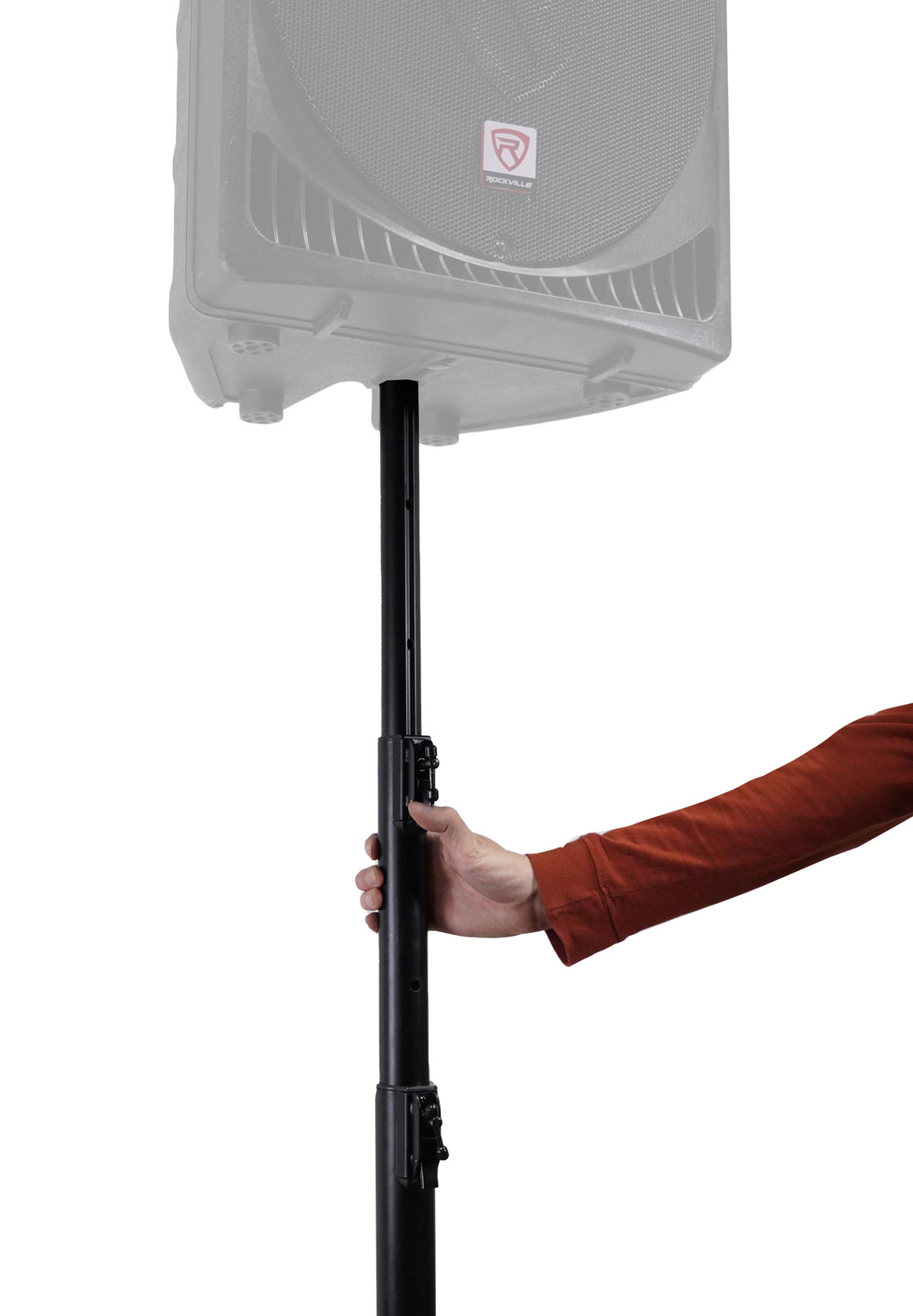 Rockville RLS6 11.5 Ft Foldable Lighting Tree Stand w/Flat-Base Legs+Carry Bag