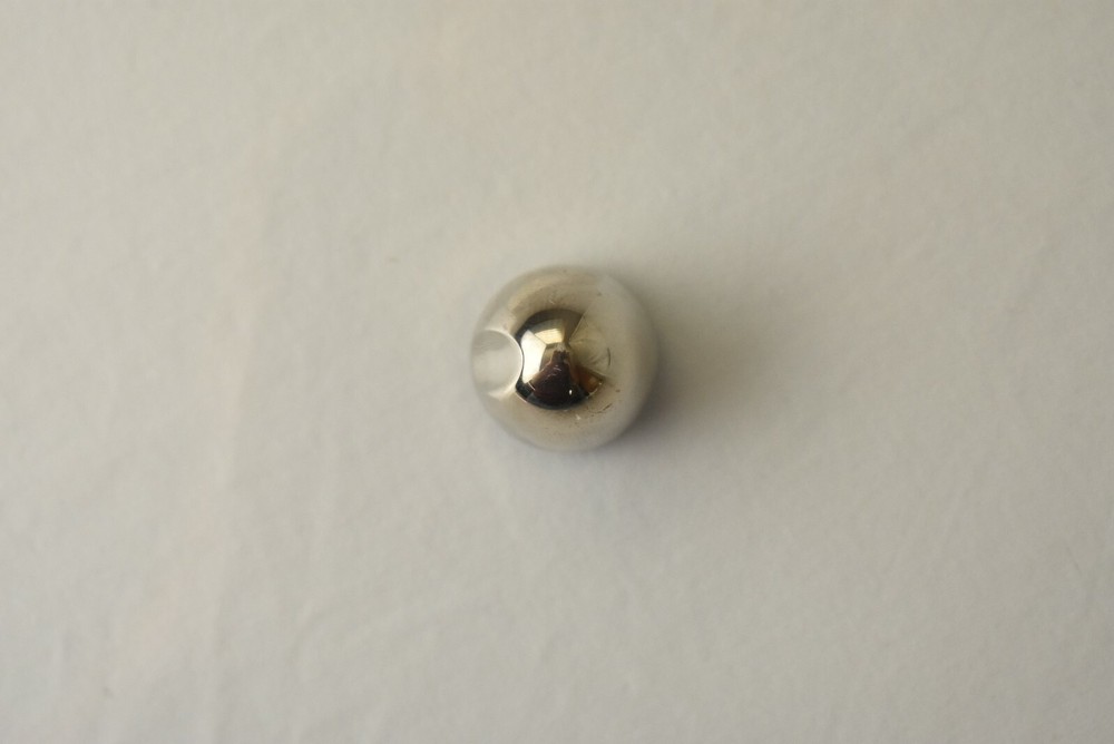 Beautiful Potentiometer Solid Chrome Silver Component Subwoofer Knob Detented