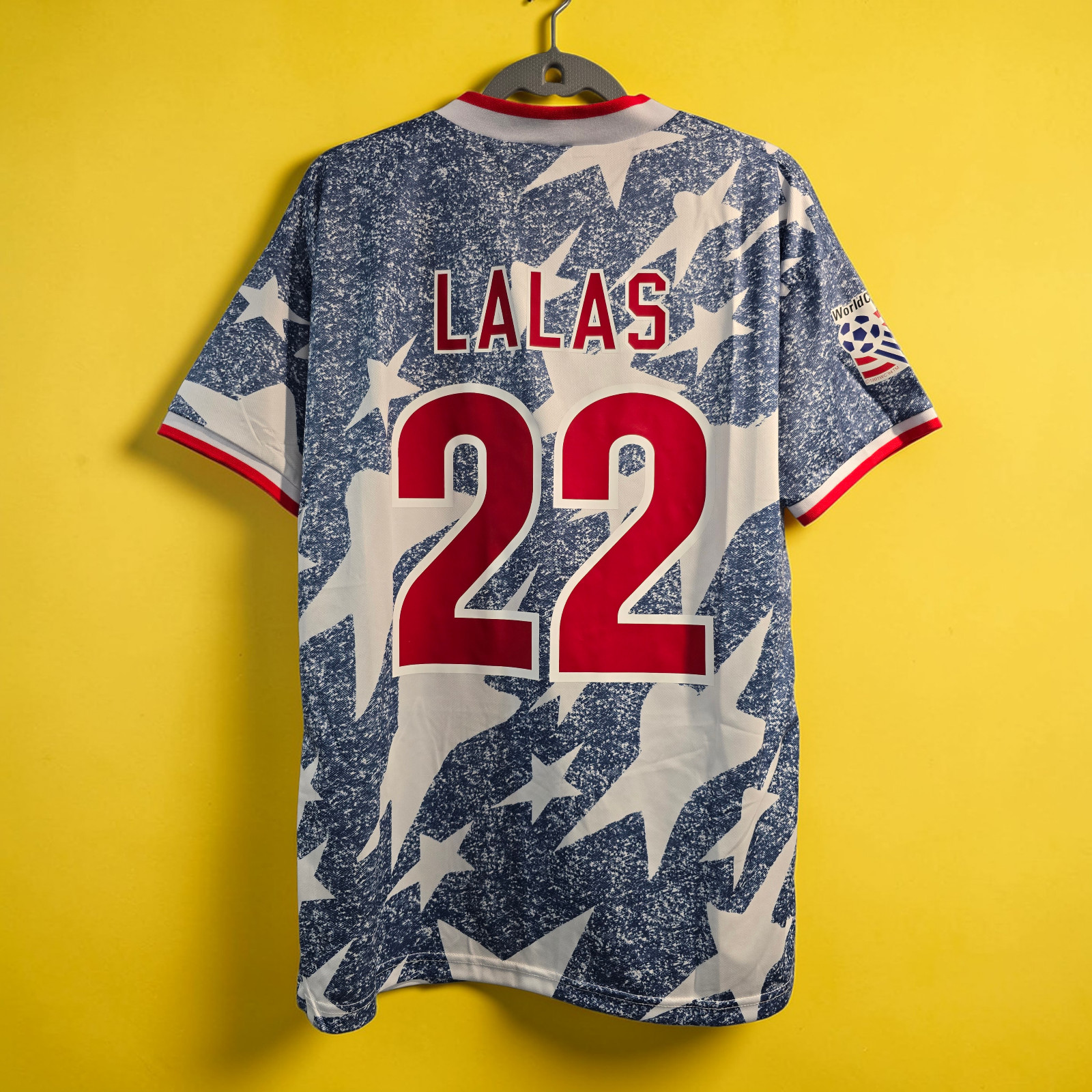 National Team USA Away - World Cup 1994 - Soccer - LALAS #22 - XL (Run Small)