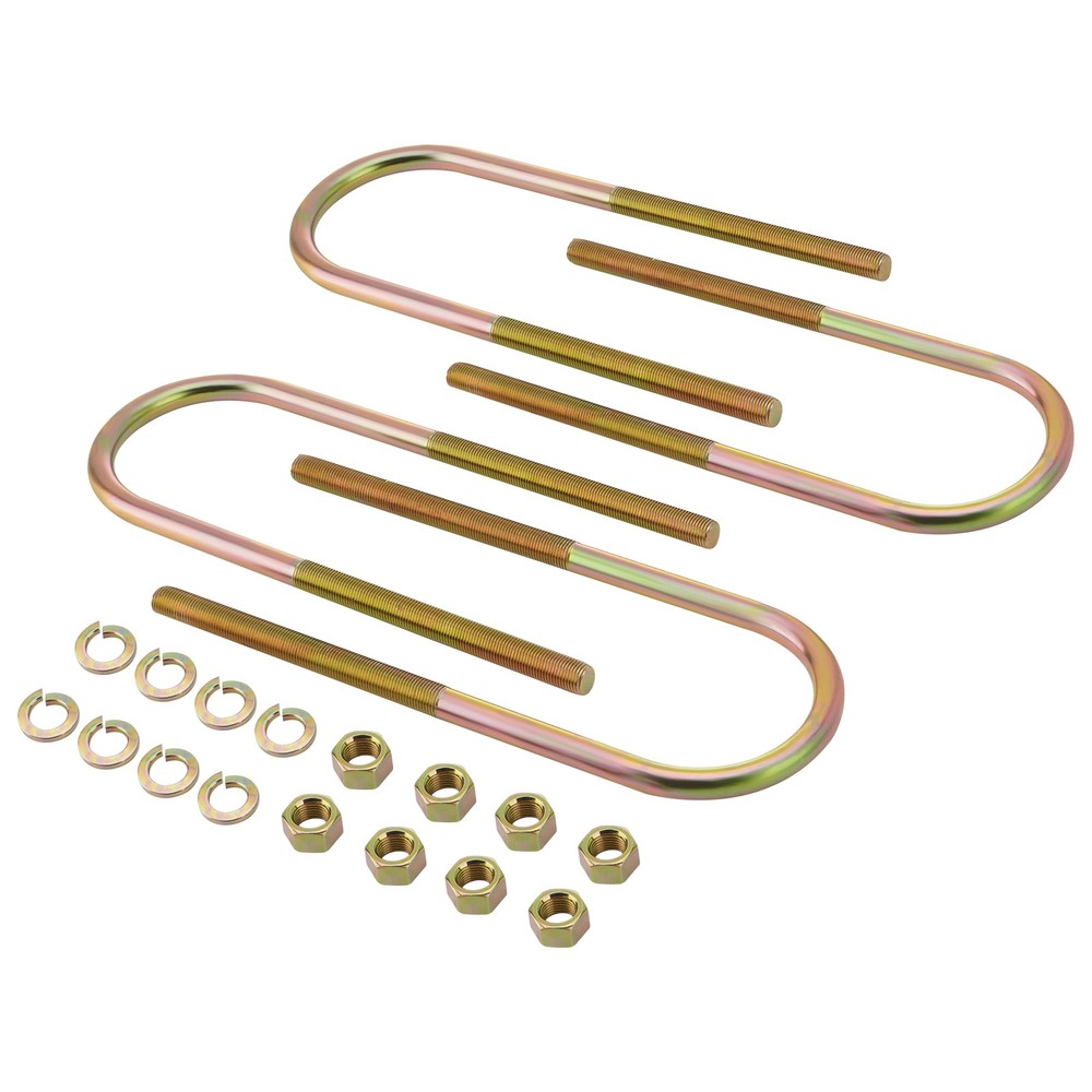 Universal Leaf Spring Lowering Block Kit 4" Drop with U-Bolts & Hardware