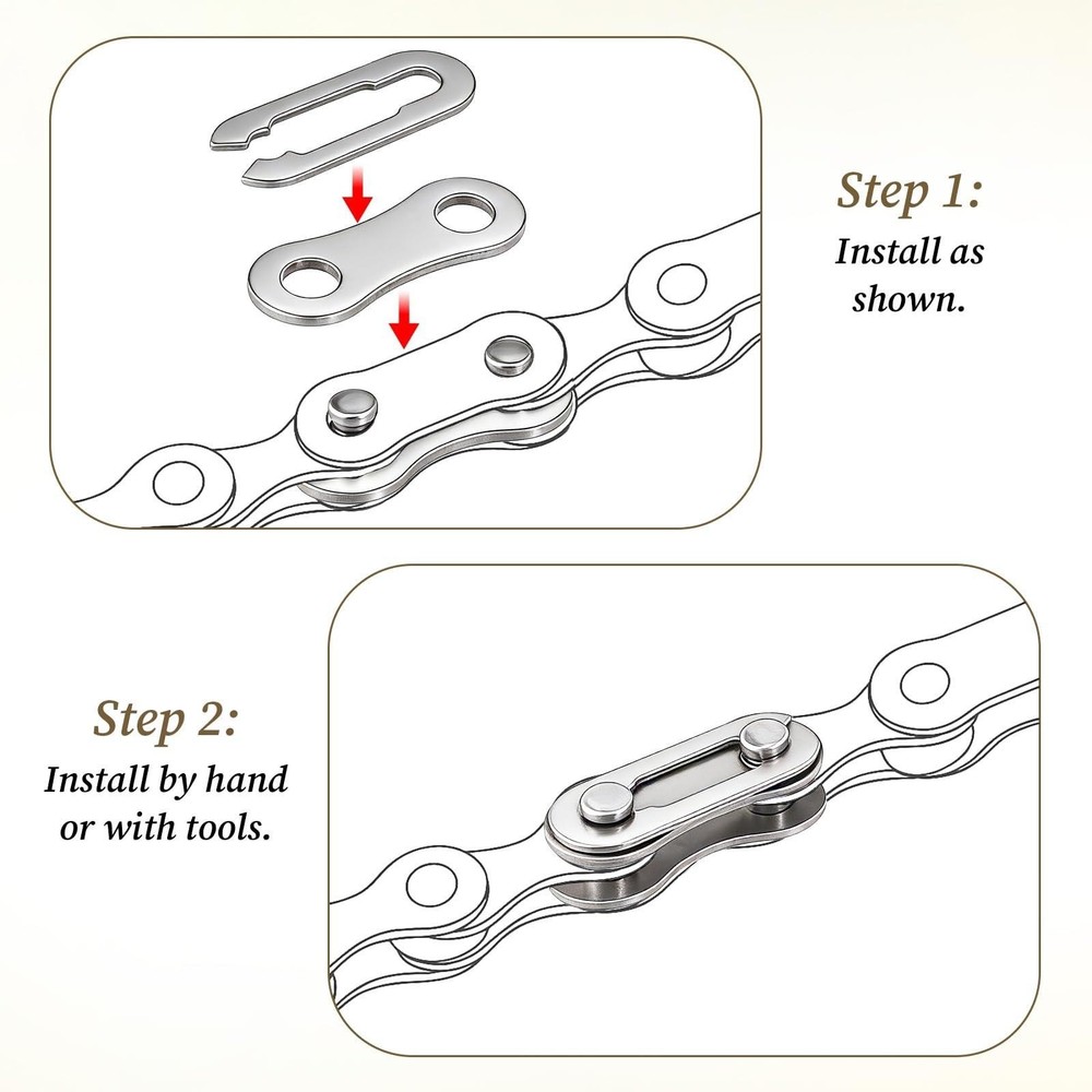10 Pairs Bike Chain Master Link for Bicycle Missing Link, Single Speed Chain ...