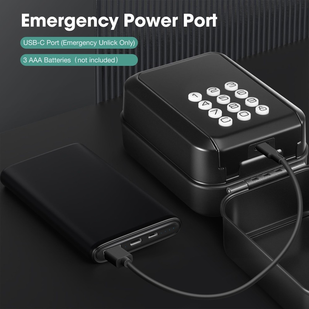 Smart Key Lock Box Electronic Bluetooth Lock Box with APP Control & PIN Code ...