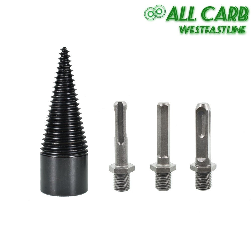 Hex+Square+Round 32mm Firewood Log Splitter Drill Bit Set 3pcs Removable