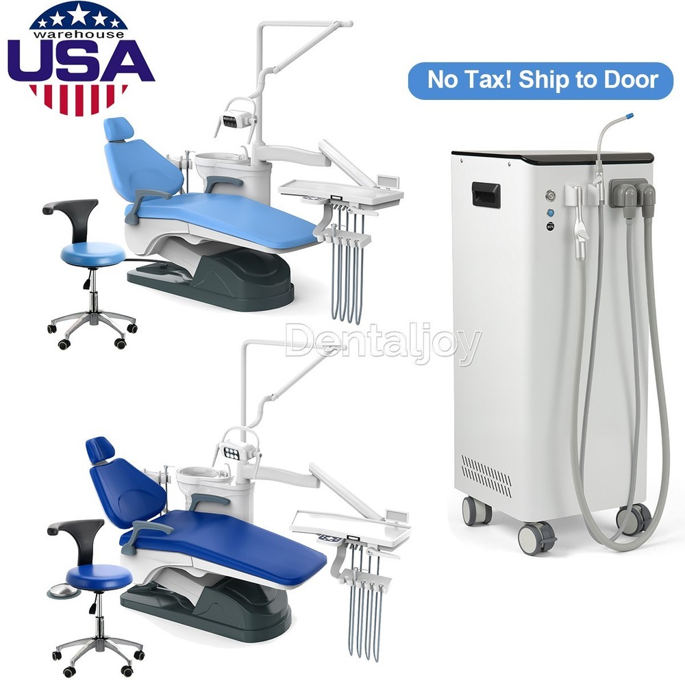 Dental Unit Chair DC Motor Computer Controlled Integral &Stool /Suction System