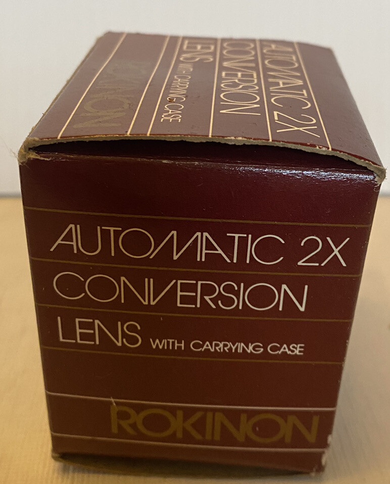 Rokinon Automatic 2x Conversion Lens With Carrying Case & Box