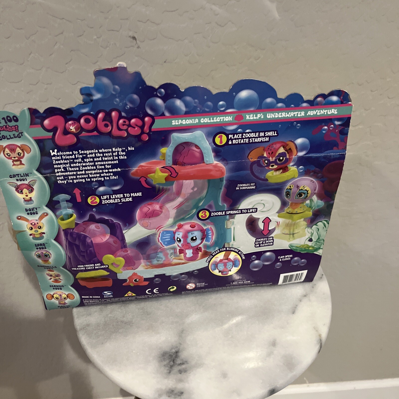 Zoobles Kelps Underwater Adventure Spring to Life toy playset girls Complete